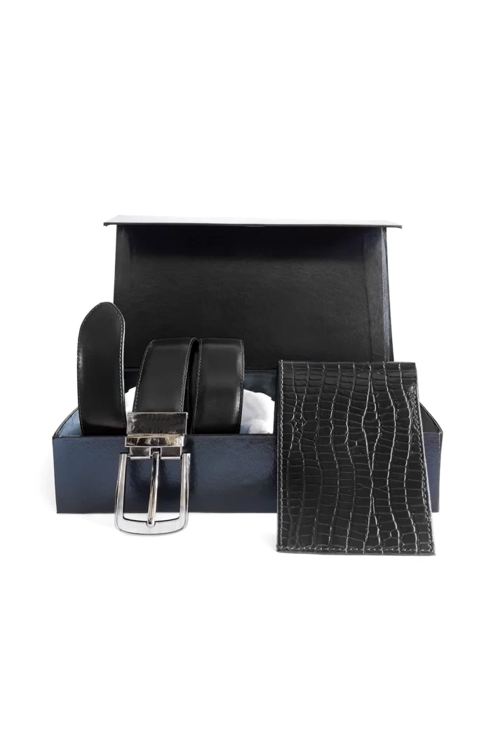 Kordovan Combo Wallet & Belt Gift Set