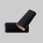 Cigar leather case For 2 cigars Black