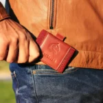 KODO Wallet Red Crazy Horse Cow Leather