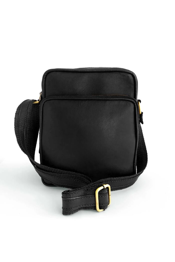 Mini Crossbody Messenger Bag Black