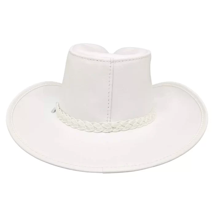 Blizzard Womens White Leather Cowgirl
