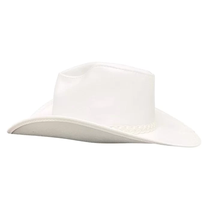 Blizzard Womens White Leather Cowgirl