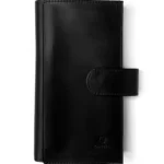 Dual Mobile Women's Black Wallet with Notepad