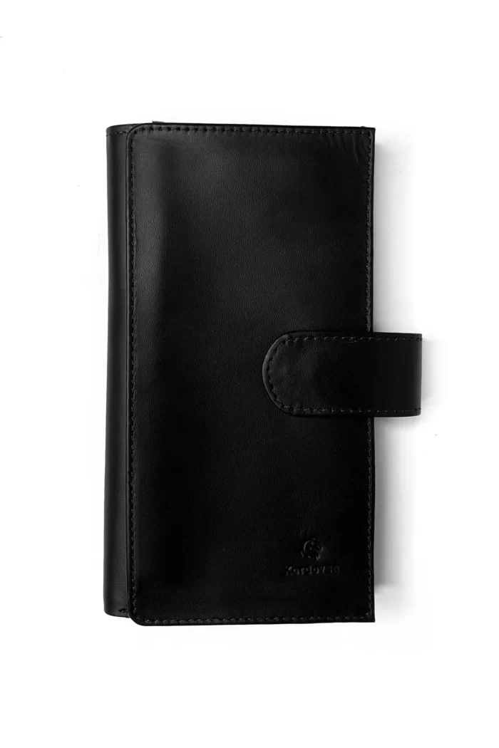 Dual Mobile Women's Black Wallet with Notepad