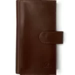 Dual Mobile Brown Women's Wallet with Notepad