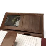 Brown Dual Mobile Wallet with Notepad