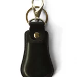 Leather Key Chain with Belt Loop Black