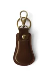 Leather Key Chain with Belt Loop Brown