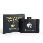 KODO Wallet Black Silver Crazy Horse Cow