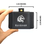 KODO Wallet Black Silver Crazy Horse Cow