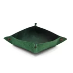 Exclusive Leather Tray Organizer Green