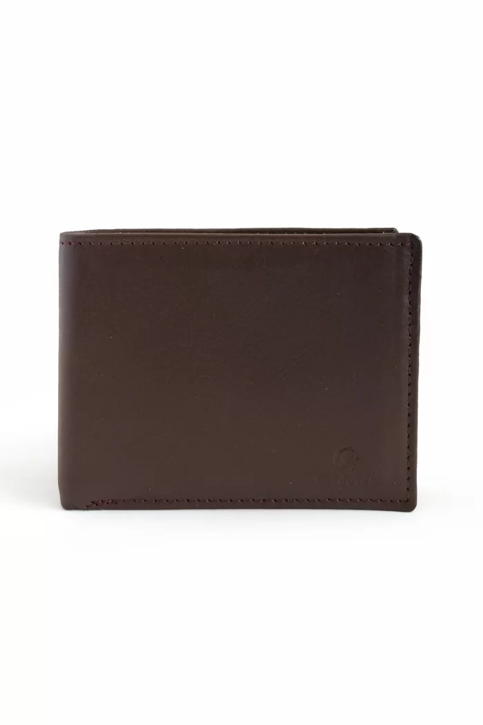Dark Brown Bifold Nappa Leather Wallet