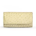The Luxurious White Brown Ladies Clutch