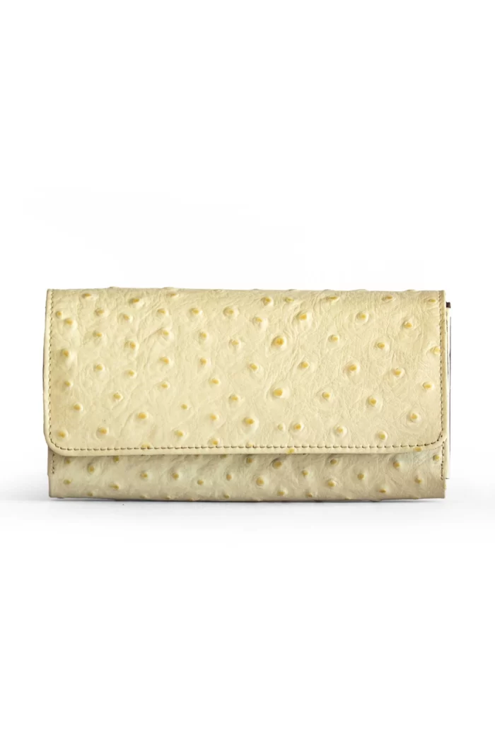 The Luxurious White Brown Ladies Clutch