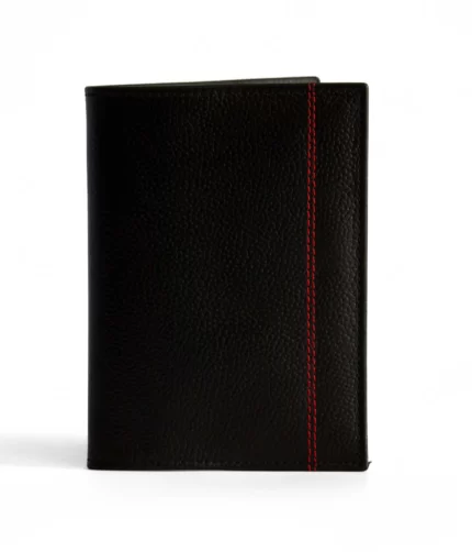 Expedition Leather Passport Cover Black