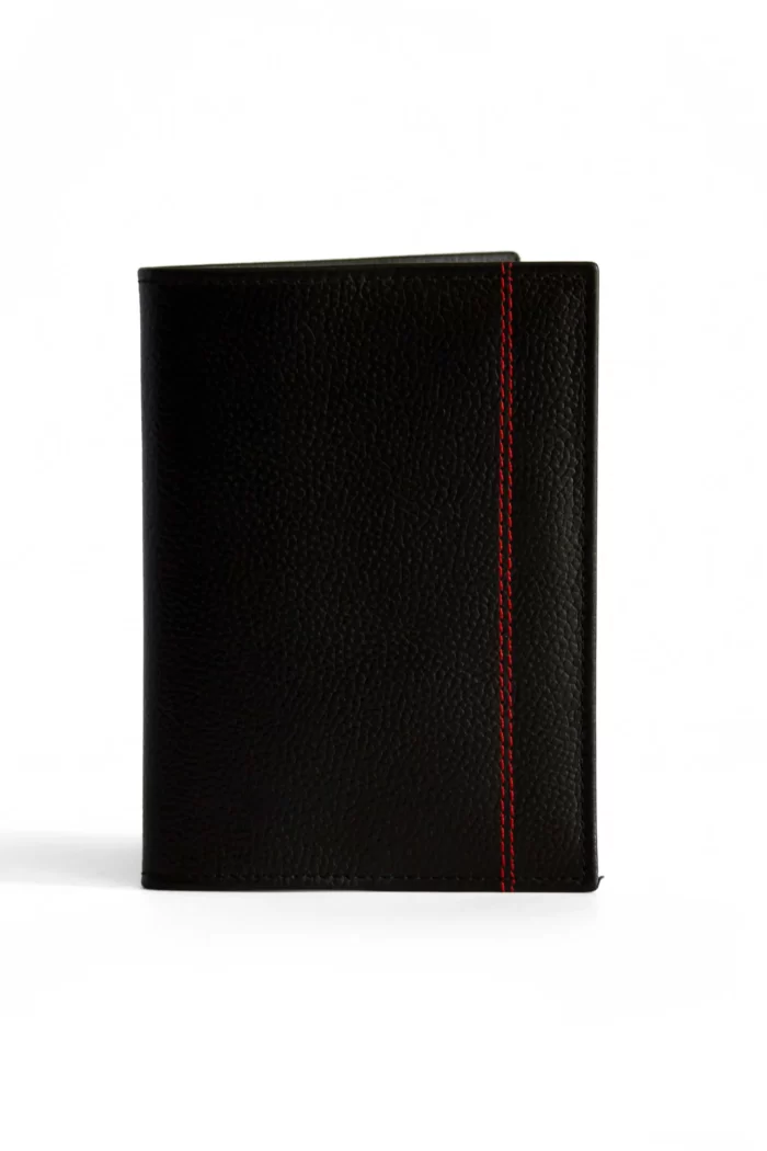Expedition Leather Passport Cover Black