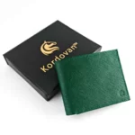 Emerald Green Saffiano Leather Wallet
