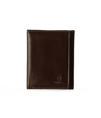 Oil Pullup Leather Trifold Wallet