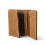 Compact Trifold Horse Leather Wallet