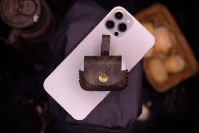 Swish Brown AirPods Pro Leather Case