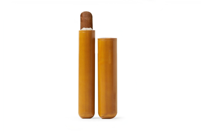 Single Cigar Case Mustard