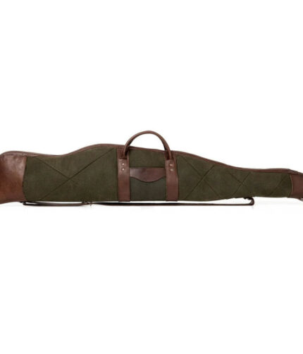 Green Brown Waxed Canvas Leather Rifle