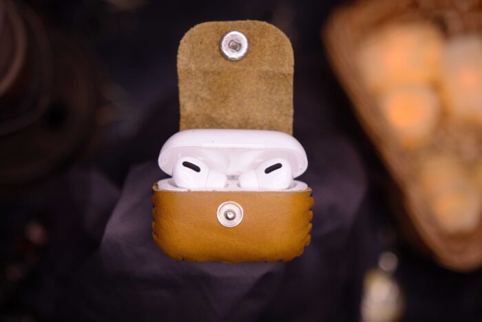 Swish Mustard AirPods Pro Leather Case