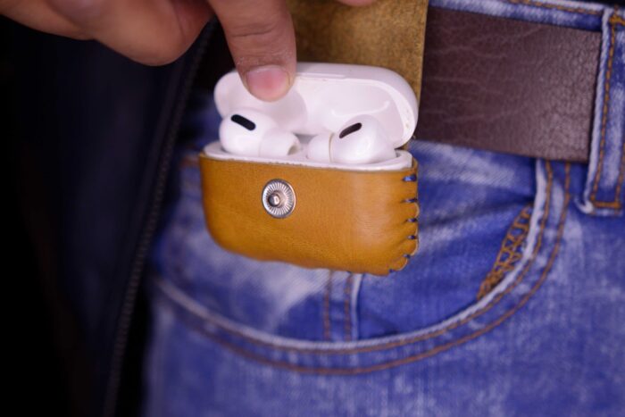 Swish Mustard AirPods Pro Leather Case