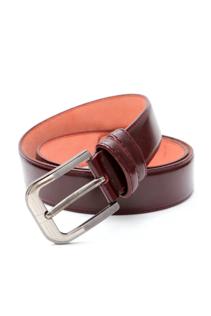 Mens Shiny Leather Belt