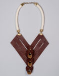 Leather Trigonal Fashion Necklace