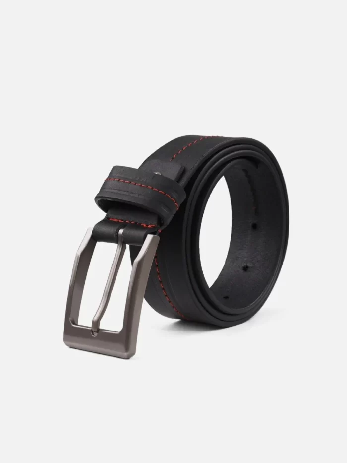 BLACK LEATHER BELT