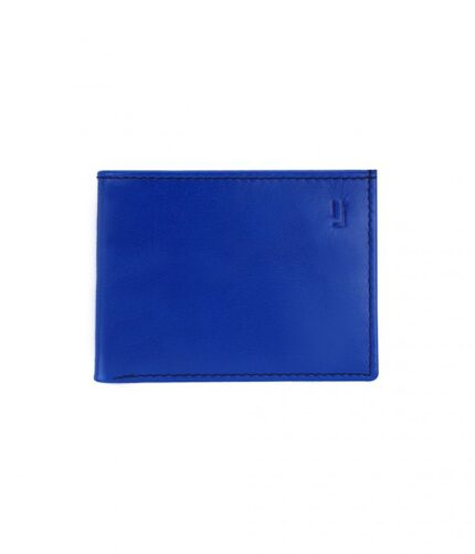 Blue Branded Leather Wallet