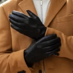 Marco Black Lambskin Leather Gloves