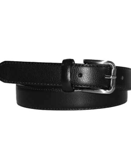 Black Genuine Leather Boys Belt