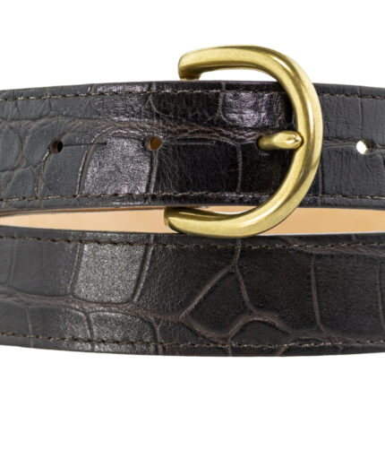 LUXURY BROWN CROCODILE PRINT LEATHER Choose luxury, choose practicality, and choose the Luxury Brown Crocodile Print Leather Belt - where fashion meets timeless elegance.