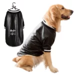 Pets Dogs PU Leather Jacket Waterproof