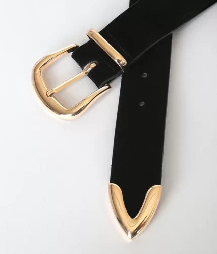 Luxury Living Black Suede Belt