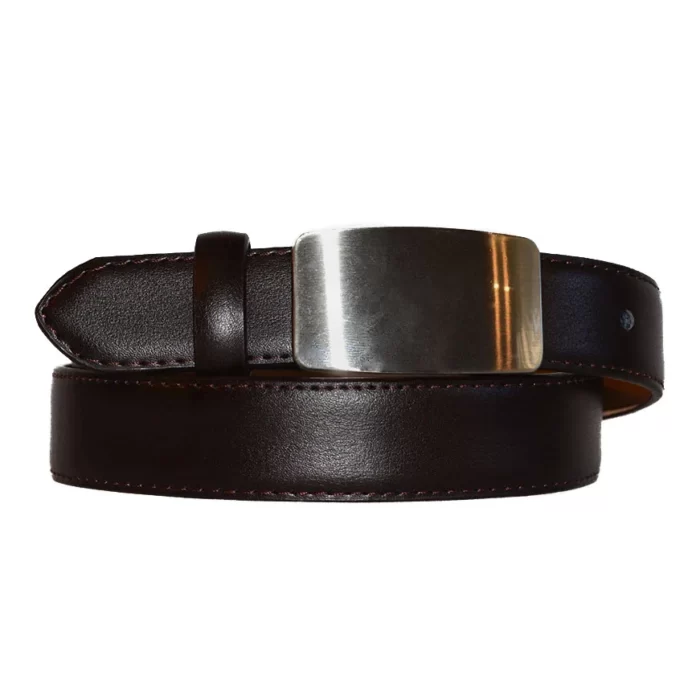 Dark Brown Genuine Leather Boys Belt