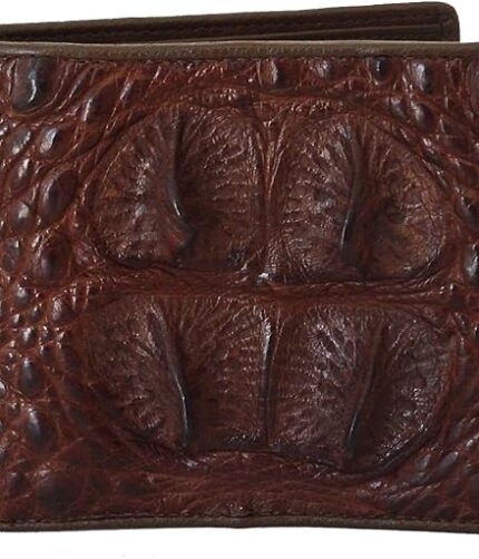 River Crocodile Skin Leather Wallet