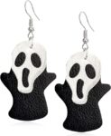 Leather Helloween Ghost Earring