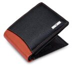 Ontario Black Orange Leather Wallet