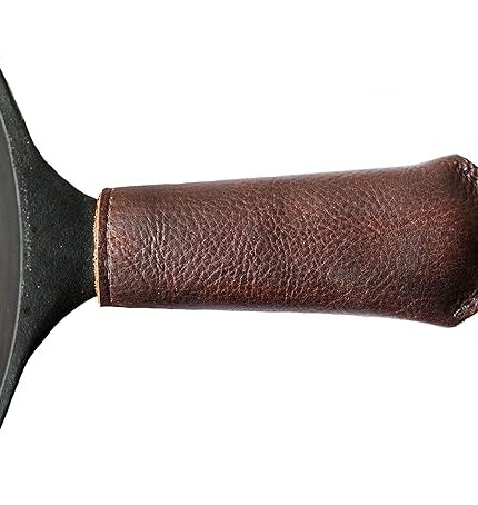 Leather Cast Iron Skillet Pan Handle