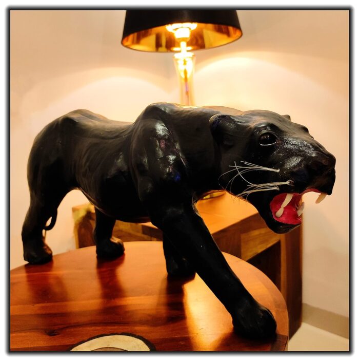 Decorative Black Panther Leather