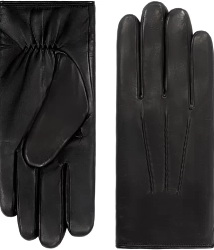 Aldo Black Lambskin Leather Gloves