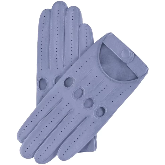 Alessa Purple Lambskin Leather Gloves
