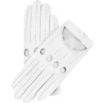 Alessa White Lambskin Leather Gloves