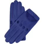 Alessa Blue Lambskin Leather Gloves