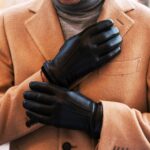 Alessandro Black Lambskin Leather Glove