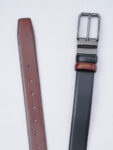 Brown Black Reversible Leather Belt