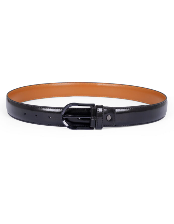 Black Orange Formal Belt